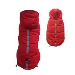 PetsLove Doggie Down Jacket Coat Pet Clothes Dog Warm Clothing for Winter Red XXL