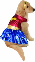 Rubies Costume DC Heroes and Villains Collection Pet Costume, Medium, Wonder Woman