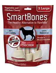 SmartBones Chicken Dog Chew, Large, 3-count