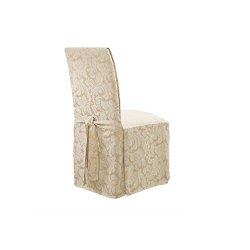 Sure Fit  Scroll Full Dining Room Chair Cover, Champagne