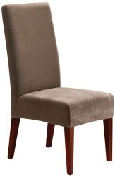 Sure Fit Stretch Pique Shorty Dining Room Chair Slipcover, Taupe