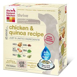 The Honest Kitchen Thrive: Chicken & Quinoa Whole Grain Dog Food, 10 lb.