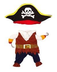 Topsung Cool Caribbean Pirate Pet Costume for Dogs / Cats, Size S