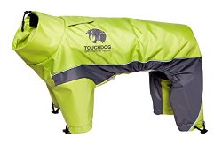 Touchdog Quantum-Ice Full-Bodied Adjustable and 3M Reflective Dog Jacket w/ Blackshark Technology, Light Yellow, Grey, LG