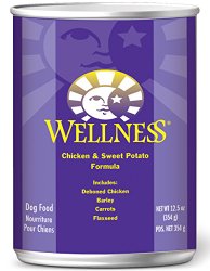 Wellness Complete Health Chicken & Sweet Potato Natural Wet Canned Dog Food, 12.5-Ounce Can (Pack of 12)