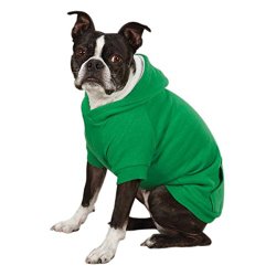 Zack & Zoey Polyester Fleece Lined Dog Hoodie, Large, Green
