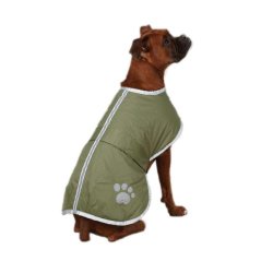 Zack & Zoey Polyester Nor’easter Dog Blanket Coat, X-Large, Chive