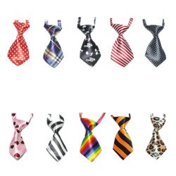 10 Pcs/Pack, GOGO Dog Cat Collar, Neckties, Assorted
