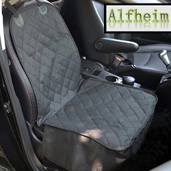 Alfheim Dog Bucket Seat Cover – Nonslip Rubber Backing with Anchors for Secure Fit – Universal Design for All Cars, Trucks & SUVs (Black)