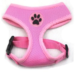 BINGPET BB5001 Soft Mesh Dog Puppy Pet Harness Adjustable – Pink
