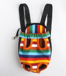 Cosmos ® Large Size Colorful Strip Pattern Pet Legs Out Front Carrier/bag + Cosmos Cable Tie