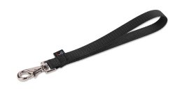 Lupine Training Tab/Leash for Larger Dogs, 1-Inch Wide, Black