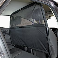 Paws ‘N’ Claws – Deluxe Dog Barrier 50″ Wide – Ideal for Smaller Cars, Trucks, and SUV’s – Patent Pending – Pet Restraint Car Backseat Divider Vehicle Gate Cargo Area