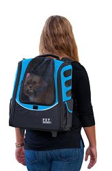 Pet Gear I-GO2 Escort Roller Backpack for cats and dogs, Ocean Blue