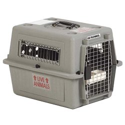 Petmate Sky Kennel for Pets Up to 15-Pound, Light Gray