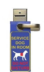 “Service Dog in Room – Do Not Disturb” – Door-hanger Pack of 5