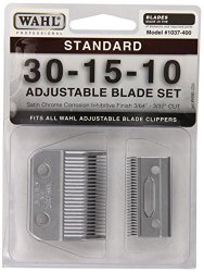 1037-400 Standard Adjustable Replacement Blade Set, 30-15-10 Standard by Wahl Professional Animal