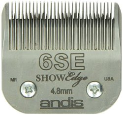 Andis Carbon-Steel ShowEdge Dog Clipper Blade, Size-6SE, 3/16-Inch Cut Length