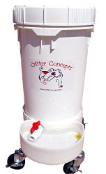 Automatic Water Bowl for Dogs 6.5 Gallons By Critter Concepts- Gravity Flow Waterer with a Lifetime Warranty