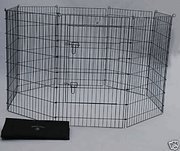 BestPet Pet Playpen Dog Exercise Pen, 24-Inch/30-Inch/36-Inch/42-Inch and 48-Inch, Black/Blue/Pink and Zinc