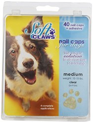 Canine Soft Claws Dog and Cat Nail Caps Take Home Kit, Medium, Natural