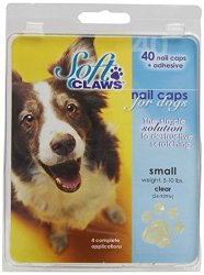 Canine Soft Claws Dog and Cat Nail Caps Take Home Kit, Small, Natural