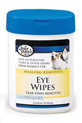 Four Paws Dog and Cat Eye Wipes, 25 Count