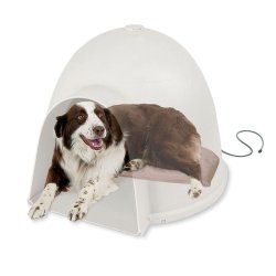 K&H Manufacturing Lectro-Soft Igloo Style Heated Bed Large Tan 17.5-Inch by 30-Inch 60 Watts