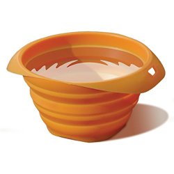 Kurgo Collaps-a-Bowl Pet Travel Bowl, Orange