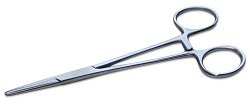 Mars Professional Hairpuller and Hemostat, Surgical Grade Stainless Steel and Locking Mechanism, 5.5″ Length