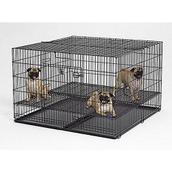 MidWest Homes For Pets Puppy Playpen 236-05 with 1/2″ Floor Grid