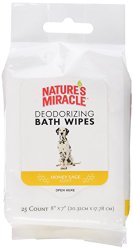 Nature’s Miracle Deodorizing Honey Sage Wipes, 25 Count