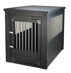 New Age Pet Habitat ‘n Home InnPlace Pet Crate with Metal Spindles, Large, Espresso
