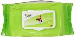 Perfect Coat Moisturizing Bath Wipes for Dogs, 100-Count (J7149TL)