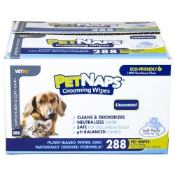 Pet Nap Pet Naps Grooming Wipes, Unscented 288 ea