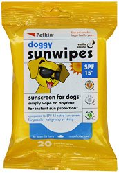 Petkin Doggy Sunwipes, 20 Count