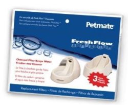 Petmate Fresh Flow Filter Replacement 3 Pack Fits Jumbo and Medium Fresh Flow