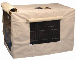 Precision Pet Indoor Outdoor Crate Cover for Size 4000 Crates Tan