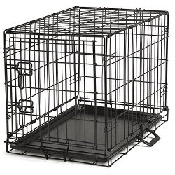 Proselect Easy Dog Crates for Dogs and Pets – Black; Large