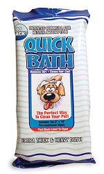 Quick Bath Wipes for Large Dogs, 10 count