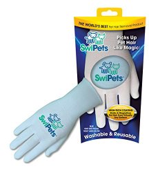 SwiPets Pet Hair Cleaning Glove, Blue