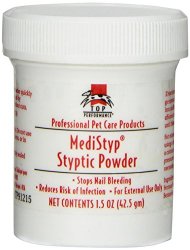 Top Performance MediStyp Pet Styptic Powder with Benzocaine, 1-1/2-Ounce