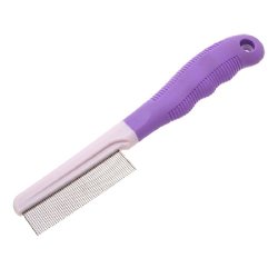 uxcell Pet Cat & Dog Grooming Comb with Fine Steel Tooth