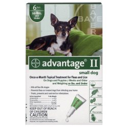 Advantage II for Dogs 10 lbs and Under – 6 pack