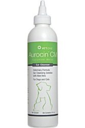 Aurocin CM Ear Cleanser w/ Aloe (Cucumber Melon Scent) 8 oz