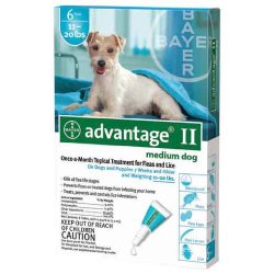 Bayer Advantage II, Dog, 11-20 lbs, 6 month treatment