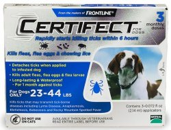 Certifect Medium Dog Flea & Tick 23-44 lbs Blue 6 month