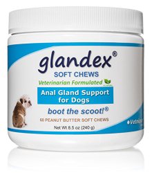 Glandex® Soft Chews – Anal Gland Fiber Supplement for Dogs, 60 Chews