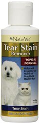NaturVet Tear Stain Remover for Dogs and Cats, 4-Ounce