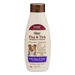 Oster Oatmeal Naturals Flea and Tick Shampoo, 18-Ounce, Mandarin Violet